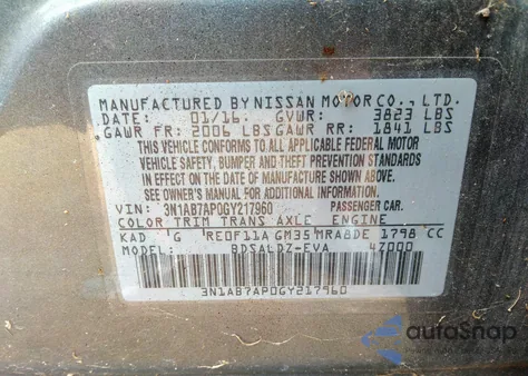 2016 Nissan Sentra Sv from USA, damaged, VIN 3N1AB7AP0GY217960